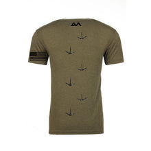 Load image into Gallery viewer, 100% Freedom To Hunt Back of Shirt Military Green