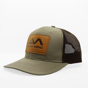 CRO-MAG leather patch hat true khaki and coffee